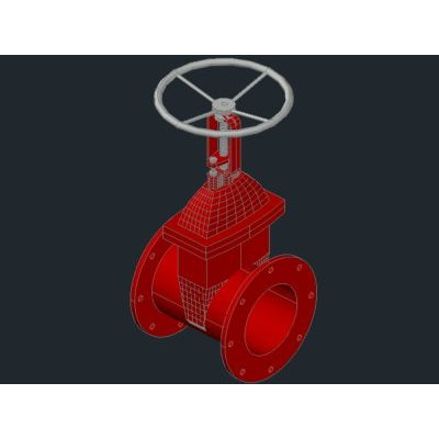 Valvula de compuerta vastago ascendente - 3d
