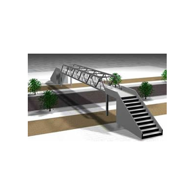 Puente peatonal 3d max