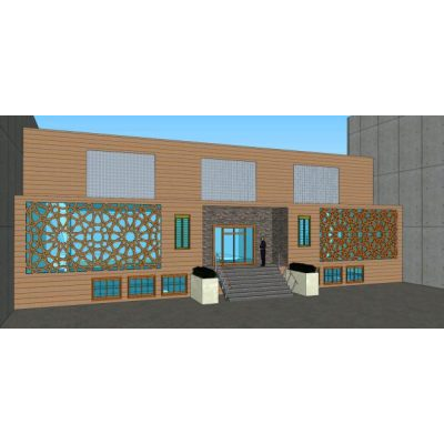 Centro de la cultural real en mazandaran - iran