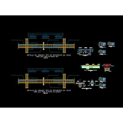 Plano estructural de una vivienda mixta