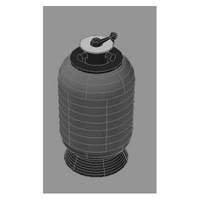 Filtro para alberca 3d