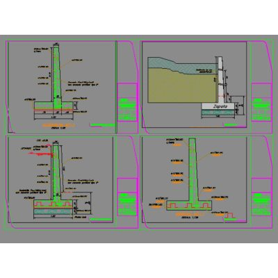 Muro de contención de hormigón armado con geo5