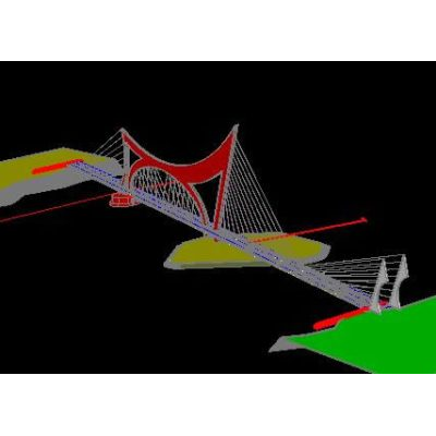 Puente colgante 3d bmp