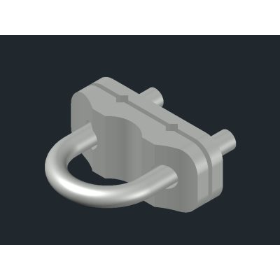 Conector cable a tuberia 3d