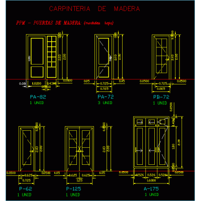 Puertas de madera