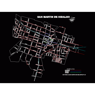 Plano Urbano de San Martin de Hidalgo