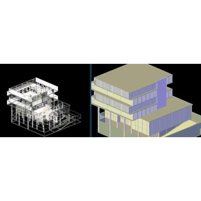 Edificio administrativo 3d
