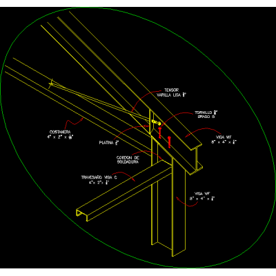 Anclaje estructural metalico