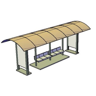 Bus -  parada 3d