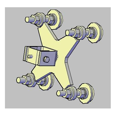 Herraje Spider Multianclaje 3D