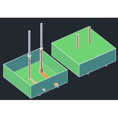 Pozo para quemas 3d