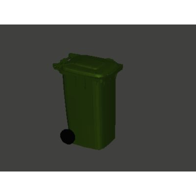 Contenedor de basura 3d mobiliario urbano