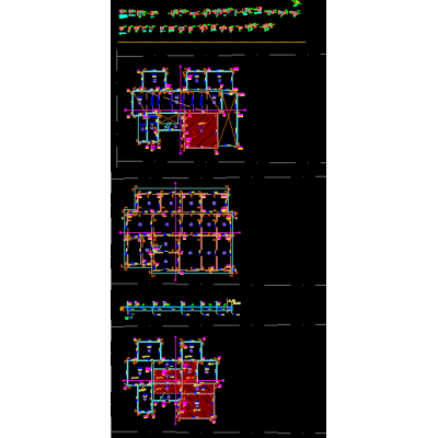 Structural plan family house buenos aires