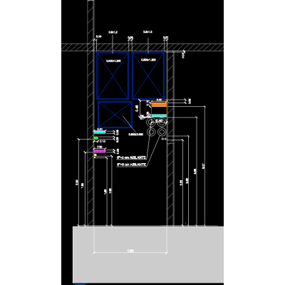 Seccion pasillo tecnico
