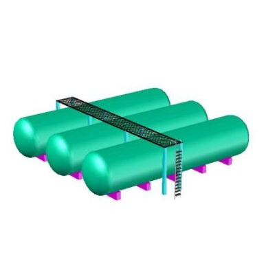 pompe cad avec échelle