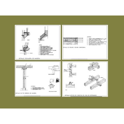 Estructuras de madera con detalles