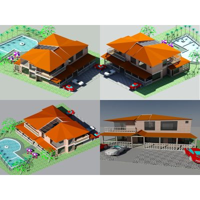 Casa de campo 3d