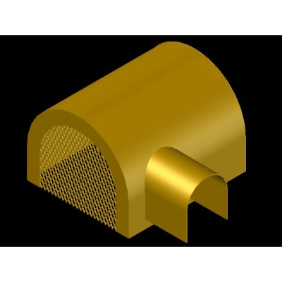 Guarda para motorreductor con malla en 3d