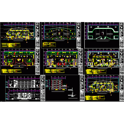 Offices plan of finishes