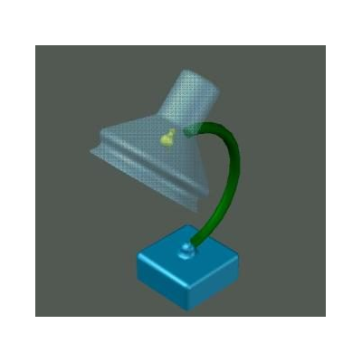 Lampara Moderna de Cristal 3D