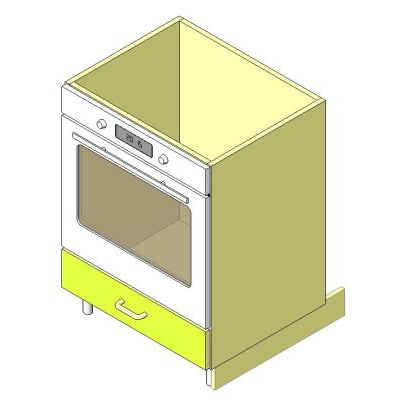 Modulo de Cocina con Horno y Cajon