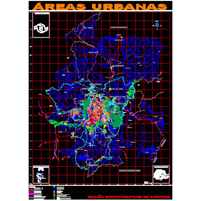 Mapa region metropolitana de curitiba