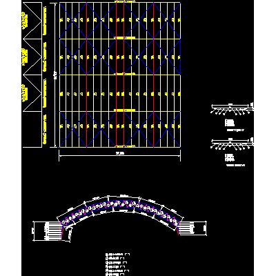 Estructura metalica parabolica (l=27m; b=33m)