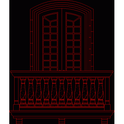 fenêtre du balcon