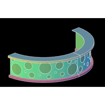 Bar circular 3d