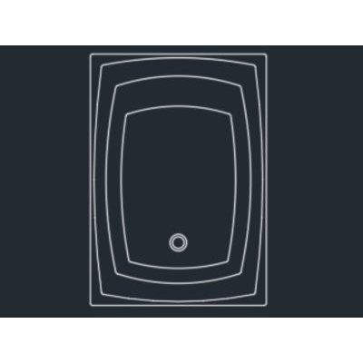 Plano de Plato de Ducha Moderno