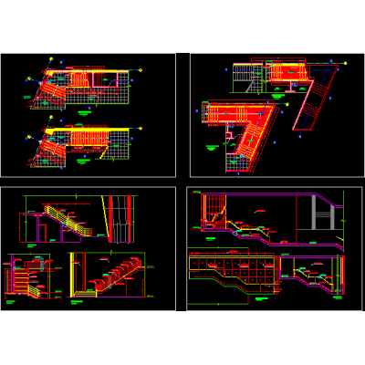 Escaleras para edificio academicos