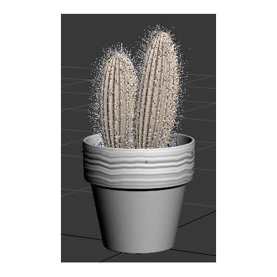 Cactus en Maceta 3D