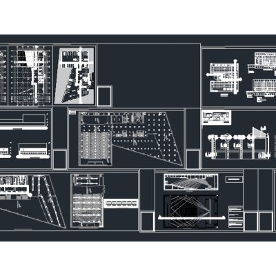 Centro cultural - autocad.