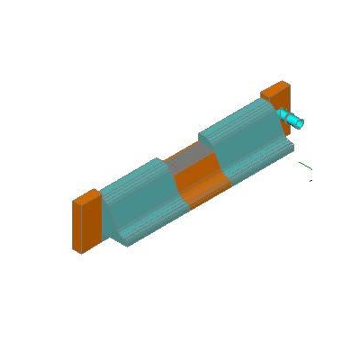 Bocatoma de fondo 3d