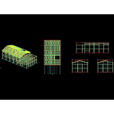 Muestra de techo de acero proyecto de terraza.