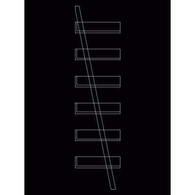 Modern Leaning Shelf