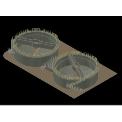 Sludge thickeners - wastewater treatment plant