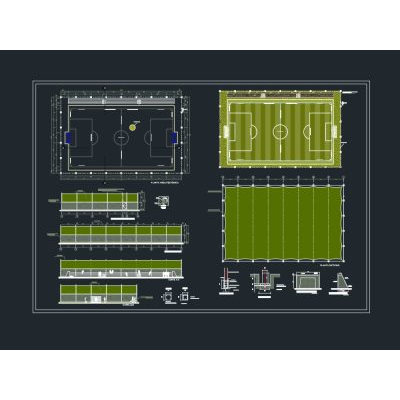 Cerco perimetrico  y techado de loza deportiva