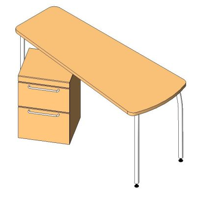 Modern Desk with Storage