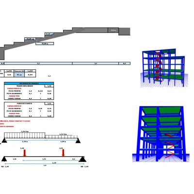 Diseño de escalera con el metodo de aci XLS