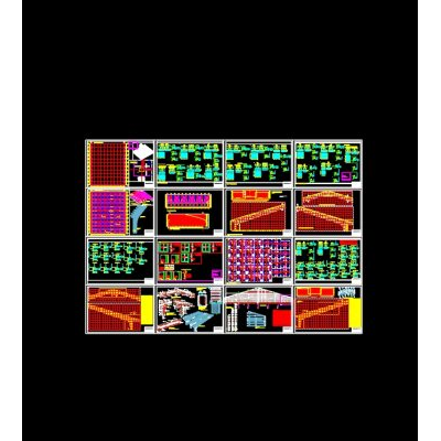 Nave industrial completa autocad advance steel