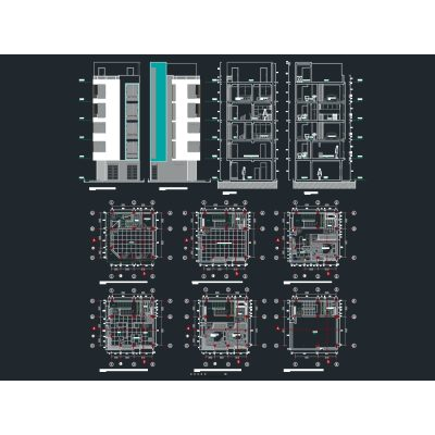 Vivienda multifamiliar de 4 niveles