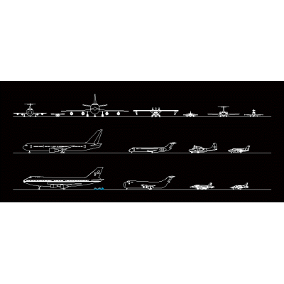 Aviones elevaciones