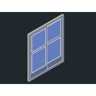 Puerta dobel hoja 3d