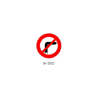 Senales de trafico r-302
