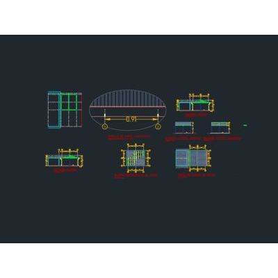 Pergola sencilla de 6x6 mts. de canaleta soldada tipo cajon
