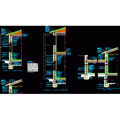 Secciones constructivas edificio singular
