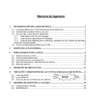 Memoria de calculo pista de aterrizaje doc