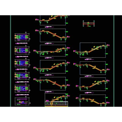 Multi storey building staircase r.c.c. detail