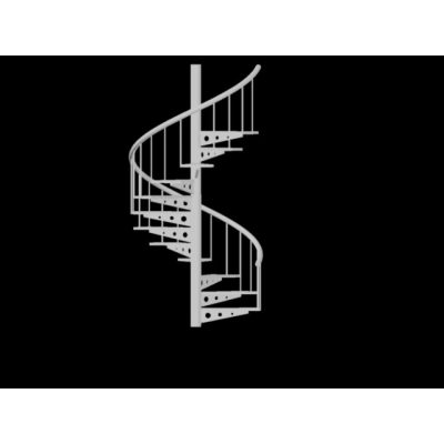 Escaleras 3d espiral
